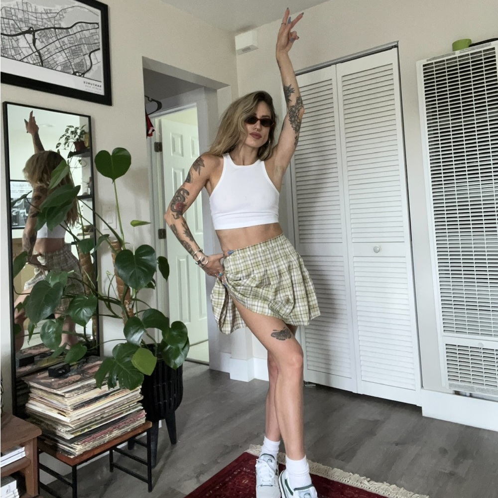 Plaid Mini Skirt
